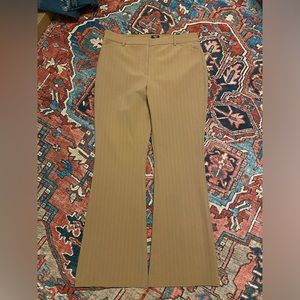 Women's Tan Pinstripe Pants